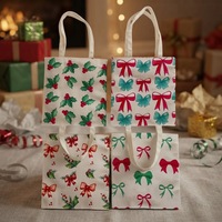 Sacs cadeaux de Noël personnalisés grande capacité, adaptés aux courses quotidiennes et à l'usage cadeau