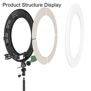ไฟวงแหวน LED 18 นิ้ว 100 วัตต์สตูดิโอถ่ายภาพวงแหวนแสง LED โคมไฟวงแหวนสําหรับสตูดิโอวิดีโอแต่งหน้า - Product Image 4