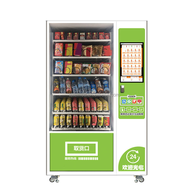 Best Selling Commercia Cold Beverage Vending Machine Smoothie Bubble Gum Noodle Vending Machine Food and Drink Dispenser