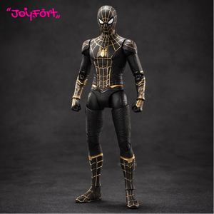Zd <span class=keywords><strong>Toys</strong></span> - Figura <span class=keywords><strong>de</strong></span> Acción Original <span class=keywords><strong>de</strong></span> Marvel <span class=keywords><strong>Spider</strong></span>-<span class=keywords><strong>Man</strong></span>: <span class=keywords><strong>No</strong></span> <span class=keywords><strong>Way</strong></span> <span class=keywords><strong>Home</strong></span>, <span class=keywords><strong>Spider</strong></span>-<span class=keywords><strong>Man</strong></span> Negro y Dorado, Escala 1/10, Articulaciones Móviles, 18 cm, 7 Pulgadas - Product Image 3