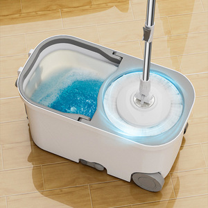 Dropshipping Shopify Lazy Household Large Roller Dual Drive Spin <b>Mop</b> Hands Free Wash Replaceable Head Rotating Cleaner - Product Image 6