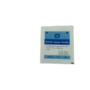 Haute qualité en gros jetable 100% coton pansement médical chirurgical stérile gaze écouvillons CE approuvé - Product Image 1