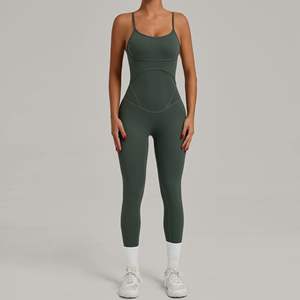 Combinaison de yoga pour femmes Combinaison de sport pour femmes Vêtements de sport pour femmes Combinaison de sport à dos ouvert Combinaison de sport personnalisée Vêtements de yoga - Product Image 2