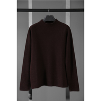 Pulls en tricot personnalisés en gros, pull décontracté, automne-hiver, col roulé pour femmes, luxe, tricot en cachemire pur, design de pull pour femmes