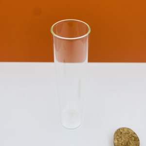 Flacons en verre transparents de 90 ml, à parois droites, avec bouchon en liège, tubes à essai, bouteilles en verre vides pour épices - Product Image 3