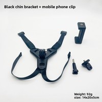 Support de menton pour casque de moto, kit de prise de vue pour téléphone portable, GoPro, sangle de fixation pour mentonnière de casque
