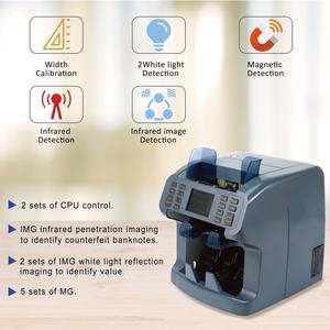 Contador de Billetes Portátil BC-8900 con 2 Compartimentos, Pantalla LED TFT, Reconocimiento Automático de Monedas USD/<span class=keywords><strong>EUR</strong></span>/CAD, Grado Bancario - Product Image 5