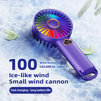 Mini ventilateur électrique USB avec écran LED, pliable, aromathérapie, cadeaux de bienvenue pour la maison et usage promotionnel