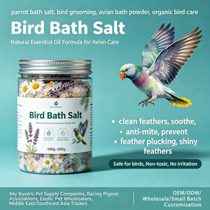 เกลืออาบน้ำนกออร์แกนิกขายดี พร้อมน้ำมันหอมระเหยธรรมชาติ - สูตรป้องกันไรฝุ่นอย่างปลอดภัยสำหรับการดูแลขนนกแก้วและนกพิราบ - Product Image 5