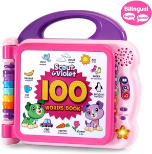 Scout & Violet <span class=keywords><strong>Libro</strong></span> Sonoro Educativo Interactivo Bilingüe de <span class=keywords><strong>100</strong></span> <span class=keywords><strong>Palabras</strong></span> para Niños Pequeños, Aprendizaje Temprano - Product Image 1