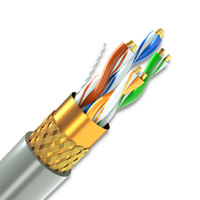 Kabel ethernet tembaga kecepatan tinggi, kabel cat 5/5e/6/6a/7 24AWG sftp cat.5e lan 305m Harga Untuk per meter
