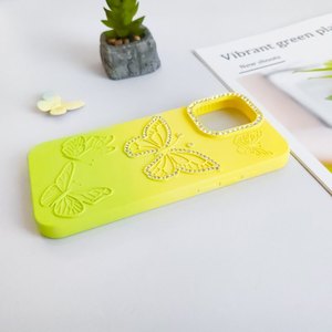 Bướm Kim Cương 3D Sang Trọng Long Lanh TPU Thiết Kế Mới Silicone Bling Mềm Gradient Cô Gái Chống Sốc Màu Sắc Thời Trang Điện Thoại Di Động Trường Hợp - Product Image 4