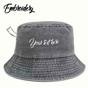 Sombrero de Pescador Bordado Personalizado para Niños, Gorra de Verano de Algodón Ajustable, Diseño Lindo con Texto para Pesca, Salidas Casuales, Impresión Dibujada a Mano - Product Image 4