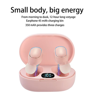 หูฟังไร้สาย TWS รุ่น E7S สีสันเลือกได้ พร้อมไมโครโฟน จอ LED แสดงผลหลากสี กล่องชาร์จแบบมาการอง หูฟังบลูทูธ - Product Image 2