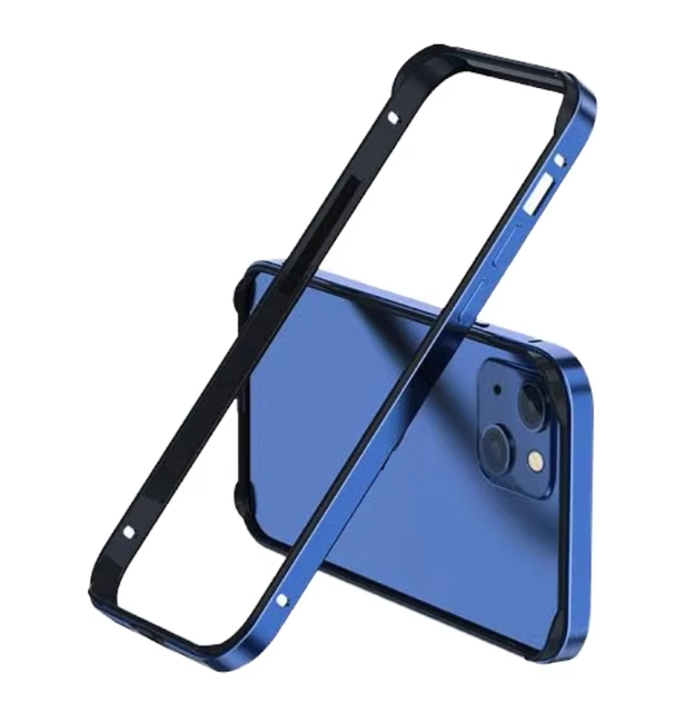Wholesale Aluminum Metal Silicone Hard Anti-knock Shockproof Frame Back Cover Bumper Case for iPhone 16 15 14 13 Pro Max Case