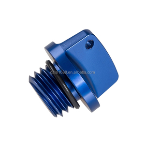 NiceCNC 알루미늄 합금 CNC 가공 아노다이징 오일 탱크 캡 개조된 오토바이 엔진 오일 캡 - Product Image 5