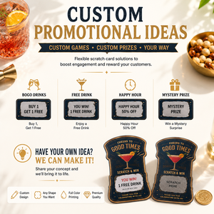 Tarjetas Rasca y Gana Personalizadas al por Mayor para Bares, Pubs y Restaurantes, Tarjetas de Fidelización y Recompensa - Product Image 4