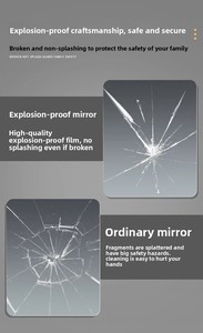 Nhà Máy Bán buôn kem-màu mở lưu trữ tủ phòng tắm với trang điểm gương phòng tắm Vanity gốm chậu rửa - Product Image 6