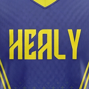 ชุดยูนิฟอร์มบาสเก็ตบอลลายกราเดียนต์ HEALY แบบเรขาคณิต เสื้อเจอร์ซีย์ตาข่ายระบายอากาศ กางเกงขาสั้นซับลิเมชั่น แห้งเร็ว ชุดกีฬาสำหรับทีม - Product Image 3