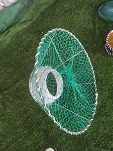 100mm Khung thép dày lồng tròn bẫy bẫy Nylon PE nuôi trồng thủy sản bẫy Vua tôm hùm creel <span class=keywords><strong>whelk</strong></span> cua nồi Net - Product Image 6