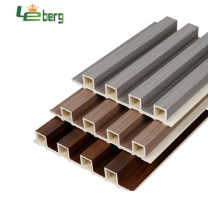 Di alta qualità in plastica di legno PVC griglia rivestimento del pannello di parete rivestimento della parete di bordo scanalato decorazione interna WPC pannello di parete per interni - Product Image 4