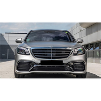 Classe S W222 2018-2020 mise à niveau vers le Kit de carrosserie de style S63 pare-chocs avant lèvre arrière tuyau d'échappement calandre jupe latérale phare feu arrière