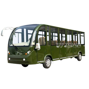 Natural Ventilation Electric Bus 23 Seater Fully Enclosed Sightseeing Shuttle with Large Windows for Resort Scenic Area Campus - Product Image 1