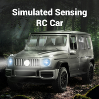 Coche RC Eléctrico de Alta Calidad de 2.4G para Niños, Simulación Todoterreno con Luz, Música, Control por Gestos, Cable de Carga USB, Material Metálico