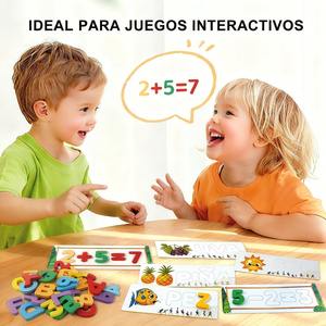 Juego de Palabras en <span class=keywords><strong>Español</strong></span> para Practicar Ortografía, Matemáticas y Aprendizaje Temprano, con Rompecabezas de Madera, para Preescolar, 2026 - Product Image 3