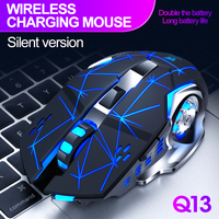 Ratón inalámbrico Q13 OEM/ODM 2,4G BT para móvil, compatible con hiper velocidad, inalámbrico, RGB, retroiluminado, 6d, para juegos, para PC
