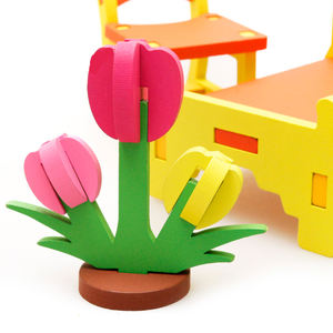 <span class=keywords><strong>Jouet</strong></span> de meubles 3D DIY en gros, design moderne en bois écologique, tables et chaises multifonctionnelles pour bébés, <span class=keywords><strong>jouet</strong></span> de jeu d'imitation - Product Image 5