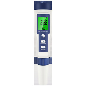 Water Quality <b>Tester</b> Pen 5 In 1 <b>Ph</b> Tds Ec Salinity Digital Display For Aquatic Products And Laboratory Use - Product Image 5