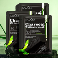 Offres Spéciales coréen soins de la peau SADOER charbon de bambou blanchissant hydratant masque noir hydratant masque blanchissant pour tous les Types de peau