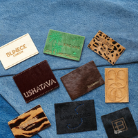 Étiquette personnalisée en cuir véritable et crin de cheval avec logo laser, patch gravé pour vêtements, chapeaux et ceintures de pantalon