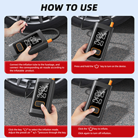 Banque d'énergie pour démarreur de voiture Compresseur d'air portable Pompe de gonflage Station d'alimentation 1500A Batterie Démarreur Auto Booster