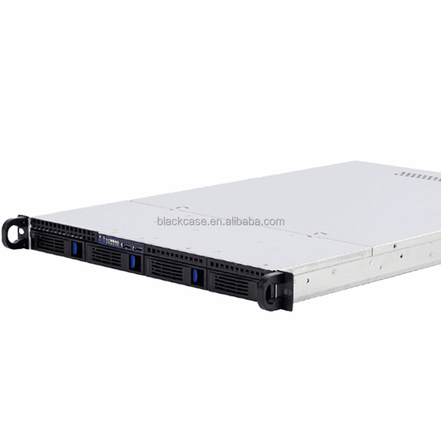 1U Rackmount ATX Server Chassis 4 Bay Hot Swap SATA SAS Industrial PC Case with Fan in Stock for Storage System