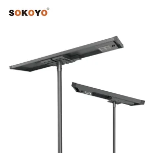 SOKOYO prix d'usine panneau solaire monocristallin en gros intégré 60w 80w 120w led lampadaire