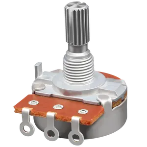 RD24 potensiometer putar poros logam, potensiometer putar 24mm