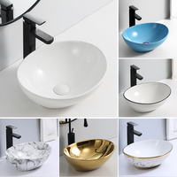 Lavabo en céramique, petit lavabo de bureau, couleur noir mat, prix de gros Direct usine