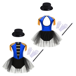 Traje de Danza Unitardo para Niñas de 6 a 16 Años, Disfraz de Ringmaster de Circo, Conjunto de Body para Cosplay, Disfraces para Fiestas Temáticas y Juegos de Rol - Product Image 4