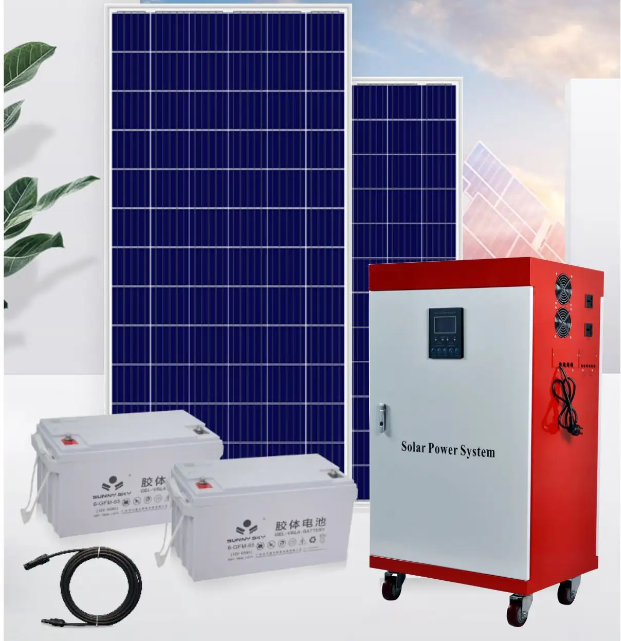 Sistema solar de geração de energia fotovoltaica completa fora da rede, 3kw-30KW, para uso doméstico, para montagem em telhado, sistema de energia solar