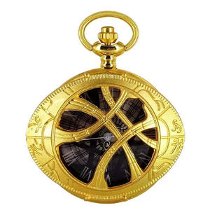 Montre de poche vintage Marvel Doctor <span class=keywords><strong>Strange</strong></span> Antique Retro Hollow Eye Agamotto Quartz en acier inoxydable avec chaîne de pull 3BAR étanche - Product Image 1