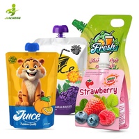 Pochette debout en plastique imprimée personnalisée de 100ml 250ml 500ml 800ml pour l'eau liquide Doypack bec verseur pour l'emballage de boisson à la sauce au jus