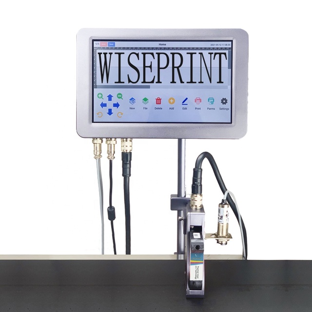Wiseprint TIJ CIJ Inkjet Industrial Automatic Batch Date Expiry Code Printing Machine Printer Flex 600dpi PET Plastic Water