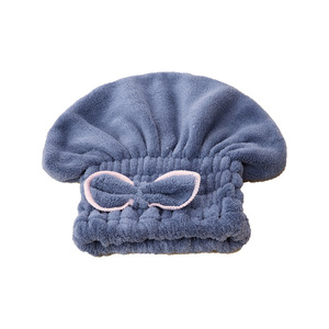 Gorro de secado de cabello Jiemeirui, 26x35cm, microfibra, forro polar coral, gorro de princesa grueso para mujer, toalla de ducha - Product Image 5