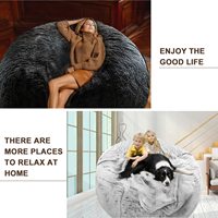 Fauteuil pouf géant confortable pour adultes, taille adulte, unique, en forme d'animal en peluche, housse de pouf, canapé paresseux, Noël pour adultes, ergonomique