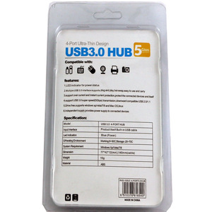 ยูเอสบี 3.0 ฮับ 4 พอร์ตการออกแบบที่บางเฉียบสุด ๆความเร็วสูง 5Gbps สัญญาณชัดเจนสำหรับแล็ปท็อปพีซี - Product Image 5