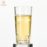 Verres à eau transparents personnalisés avec logo, 10,5 oz (310 ml), verres classiques pour boissons, verres à highball pour bière, jus, boissons
