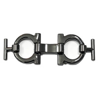 Boucles de chaussures pour hommes en alliage de zinc électroplaqué couleur bronze, écologiques et durables, clips métalliques décoratifs pour chaussures décontractées