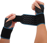 Attelle de poignet pour syndrome du canal carpien, ultra-fine, en nylon, avec sangle de compression respirante et fermeture auto-agrippante réglable, pour la musculation